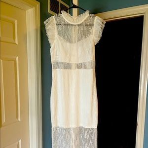 Vici Saige Sheer Lace Midi Dress